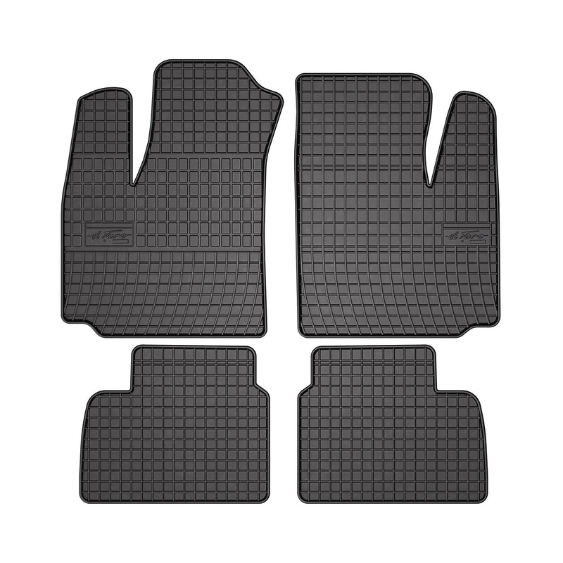 Tapis de Sol pour Fiat Doblo 2000-2010 Noir Caoutchouc