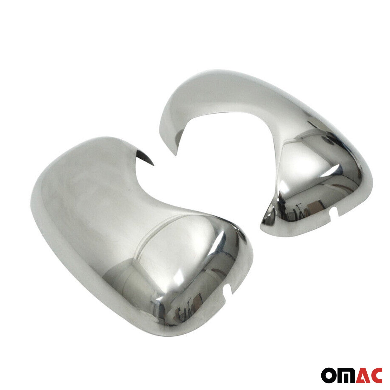 Coques de Rétroviseurs pour Opel Vivaro A 2001-2014 en Acier Chromé Argent