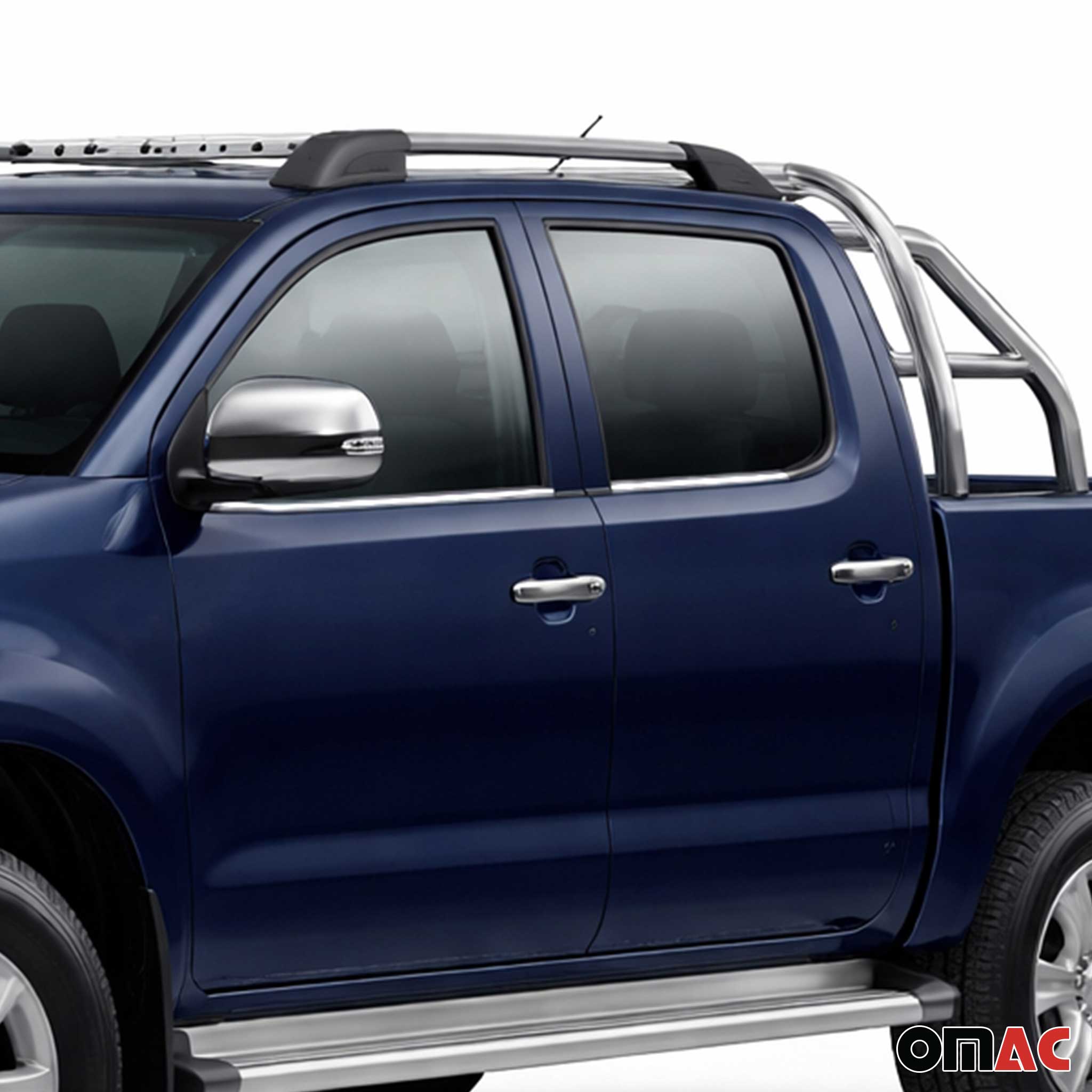 Garniture de Fenêtre pour Toyota Hilux 2005-2015 Acier Inox 4Pcs