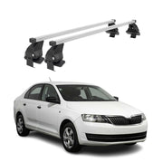 Barres de toit transversales pour Skoda Rapid 2012-2019 Gris