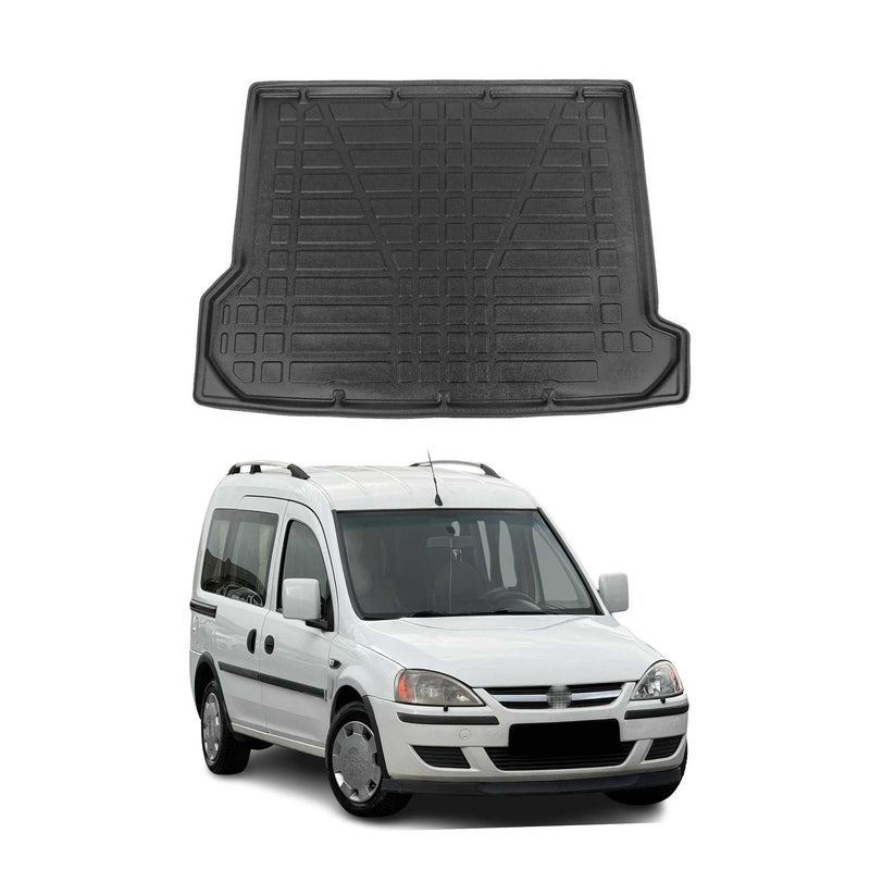 Tapis de Coffre pour Opel Combo 2001-2011 en TPE Noir