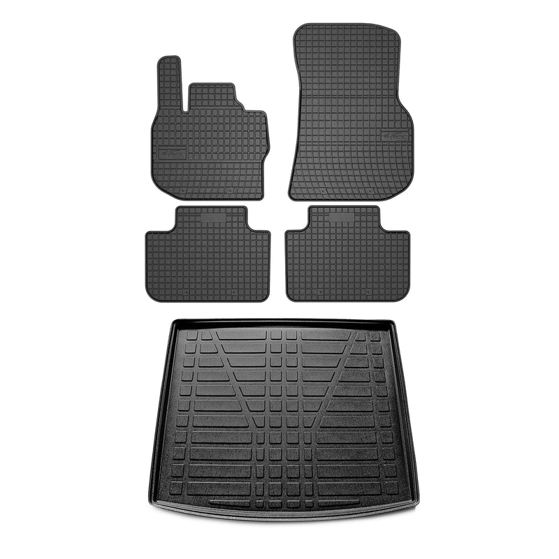 Kit Tapis de sol et coffre pour BMW X3 G01 2017-2024 Noir TPE