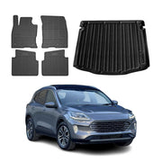 Kit Tapis de sol et coffre pour Ford Kuga III 2019-2026 Noir TPE