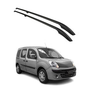 Barres de toit longitudinales pour Renault Kangoo 2008-2021 L1 Aluminium Noir 2x