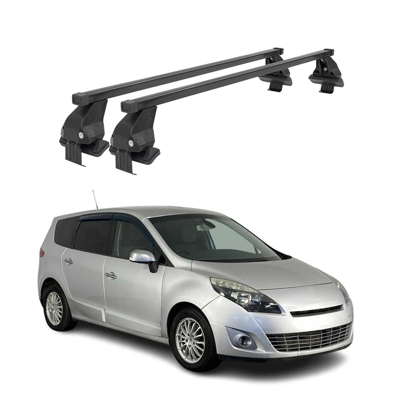 Barres Transversales Menabo pour Renault Grand Scenic III 2009-2013 Noir