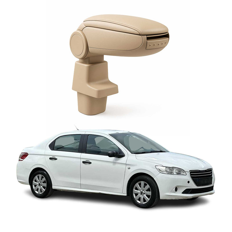 Accoudoir pour Peugeot 301 2012-2025 Vinyl Abs Beige