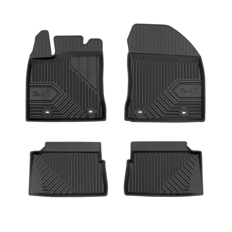 Tapis de Sol de Voiture No.77 pour Lexus CT 2010-2020 TPE Antidérapant Noir 4Pcs