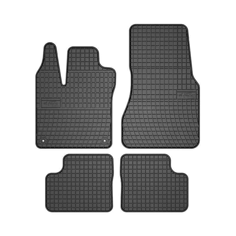 Tapis de Sol pour Smart Forfour 2014-2020 Caoutchouc Noir