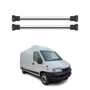 Barres de toit transversales pour Fiat Ducato 2006-2025 Aluminium Gris 2x