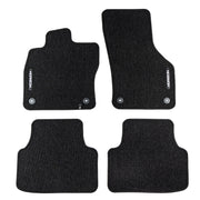 Tapis de Sol de Voiture pour VW Golf Sportsvan 2014-2020 Velours Noir 4Pcs