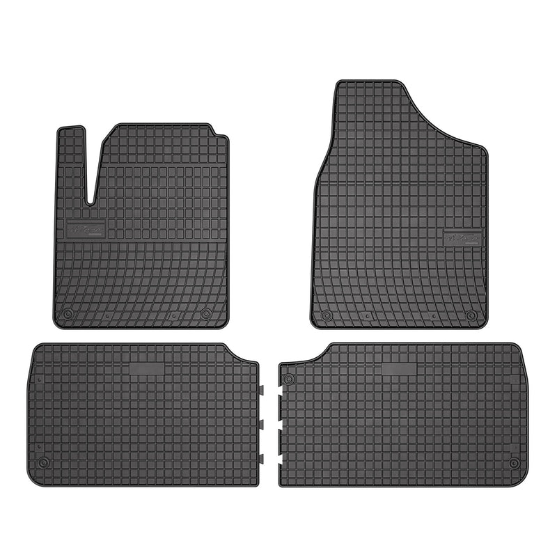 Tapis de Sol pour VW Sharan 1995-2010 OMAC Noir Caoutchouc 4x