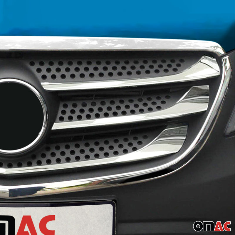 Moulure de Grille de Calandre pour Mercedes Vito W447 2014-2025 Chromé 7Pcs