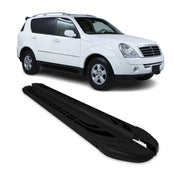Marchepieds Latéraux pour Ssangyong Rexton 2005-2012 Aluminium Noir 2Pcs