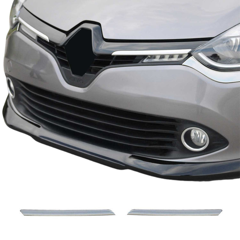 Moulure de Grille de Calandre pour Renault Clio 2012-2019 Chromé 2Pcs