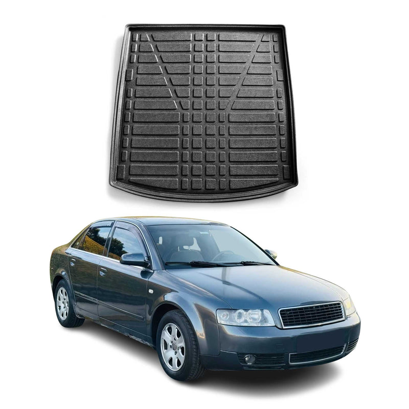 Tapis de coffre pour Audi A4 B6 B7 Berline 2001-2008 caoutchouc TPE Noir