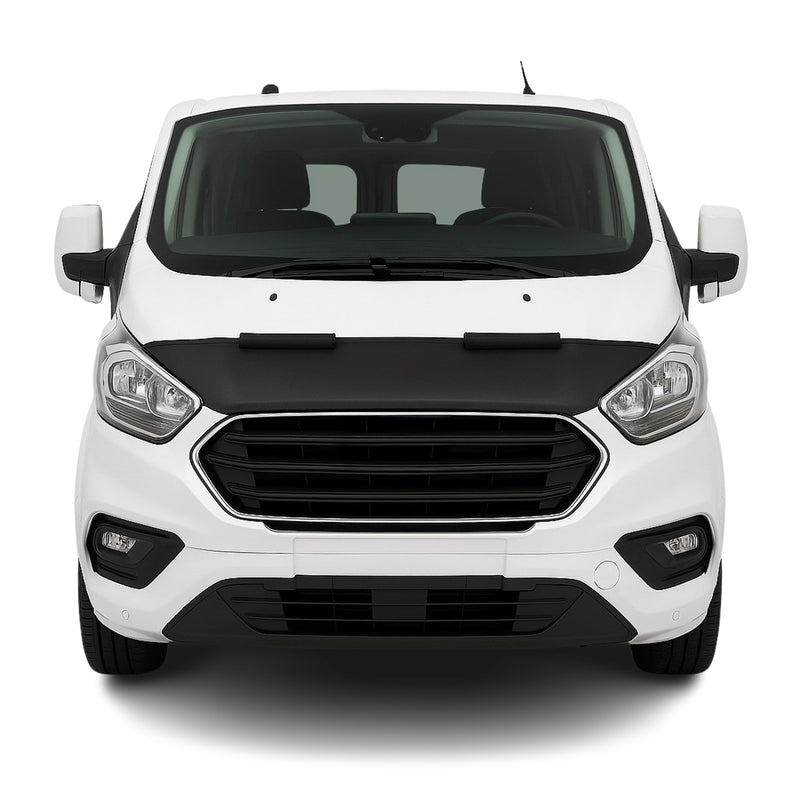 Protège Capot pour Ford Transit Custom 2018-2024 Masque de voiture vinyle Noir