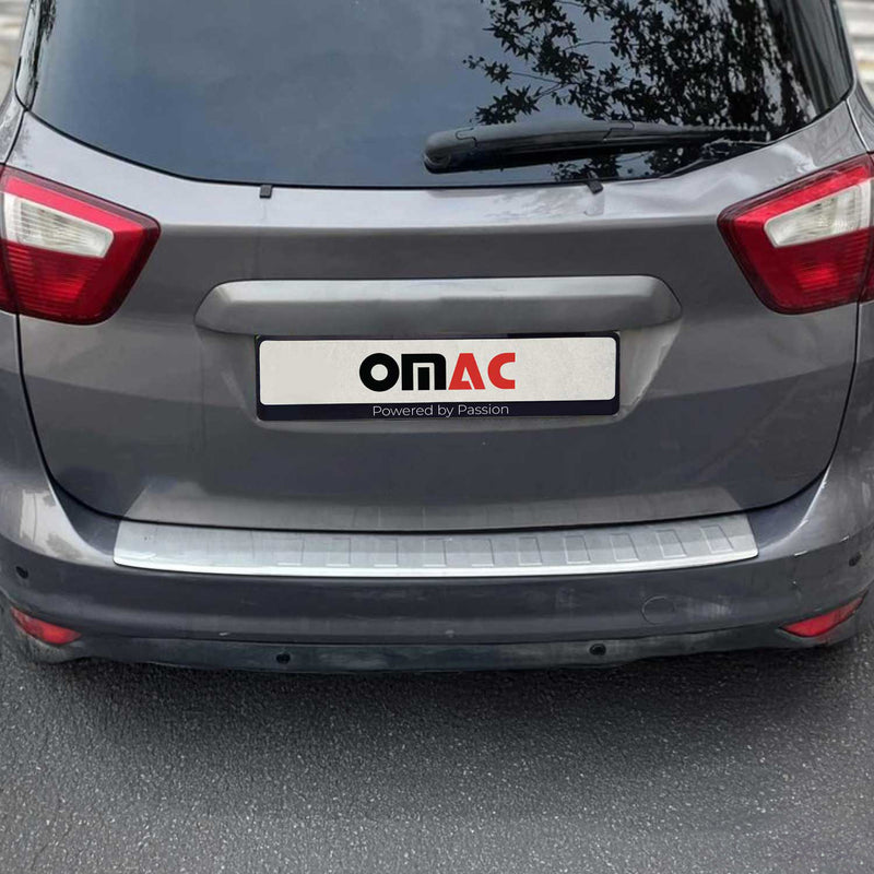Protection Seuil De Pare-Chocs Arriére pour Ford C-MAX 2 2010-2019 Acier Brossé