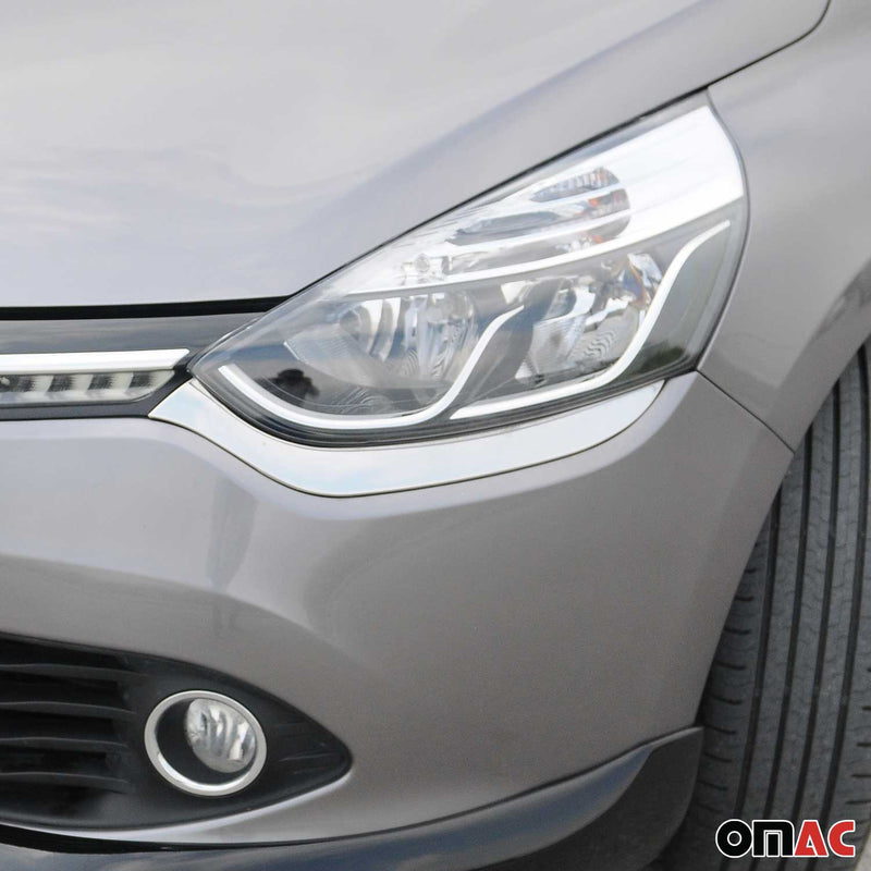 Cadres de Phares avant (inférieure) Renault Clio IV 2012-2016 Inoxydable Chromé