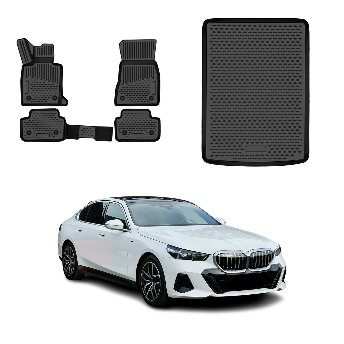 OMAC Kit Tapis de Sol et Coffre pour BMW Serie G60 Berline 2024-2026