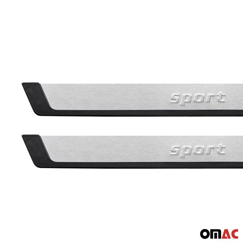Couverture de seuil de porte pour Opel Frontera 2024-2025 acier inox chromé 2Pcs