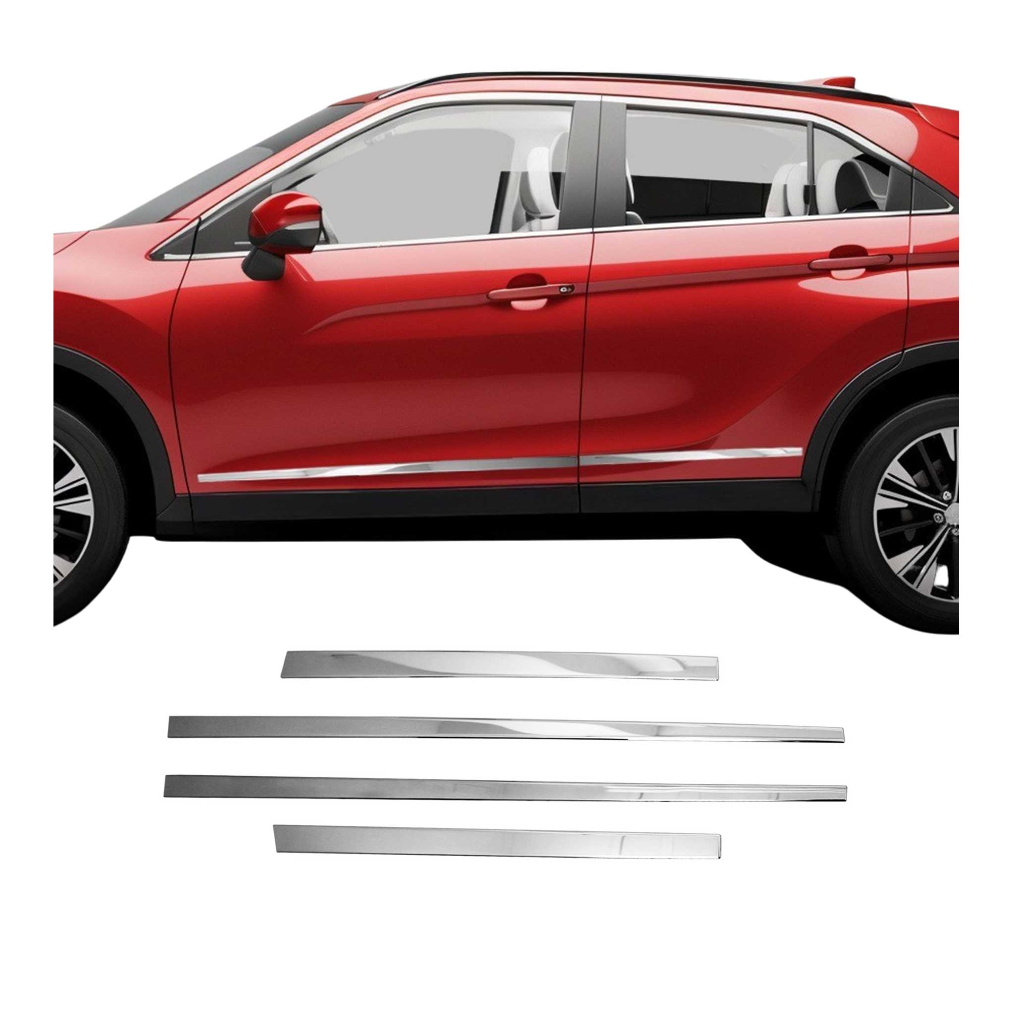 Garniture Baguette de porte latérale pour Mitsubishi Eclipse Cross 2018-2026