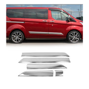 Garniture Baguette de porte latérale pour Ford Transit Custom 2012-2021 inox 5x