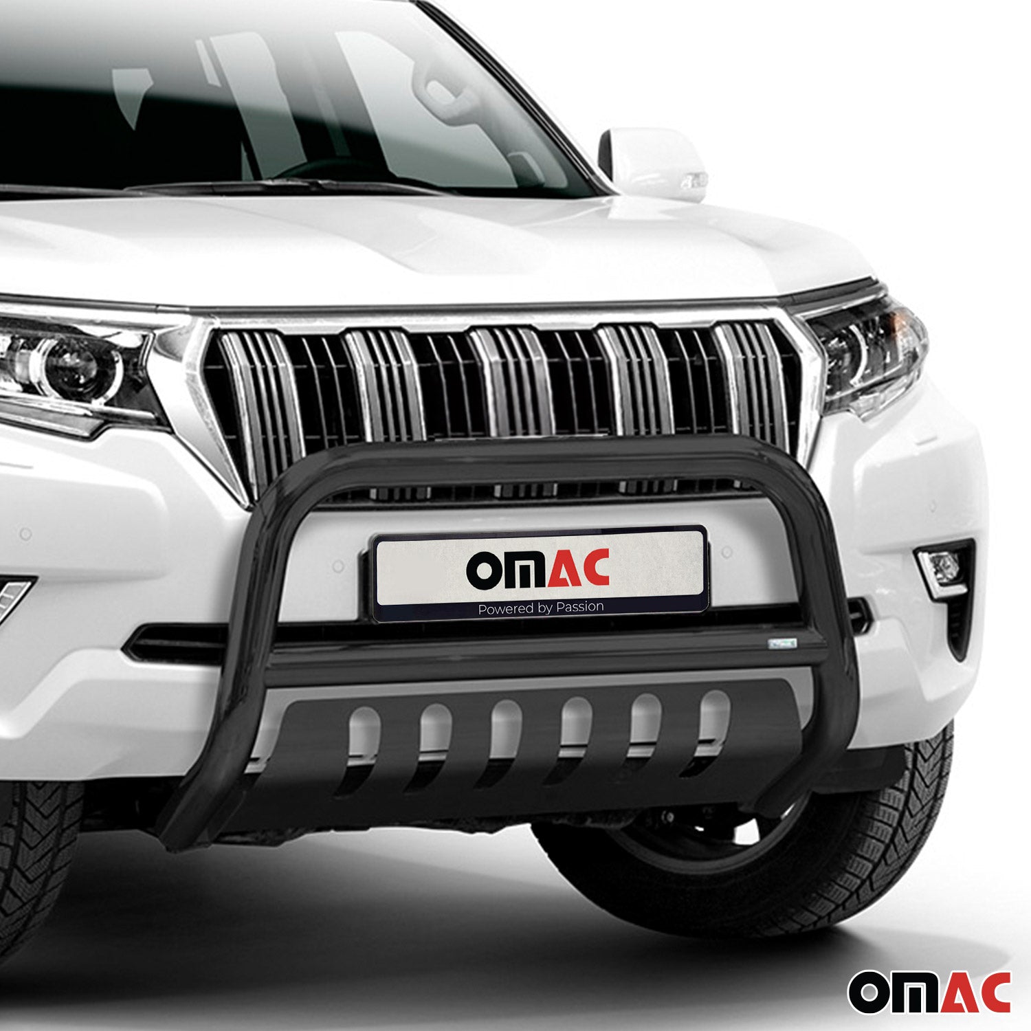 Pare-Buffle Avant Pour Toyota Land Cruiser 150 2019-2023 Noir en Acier
