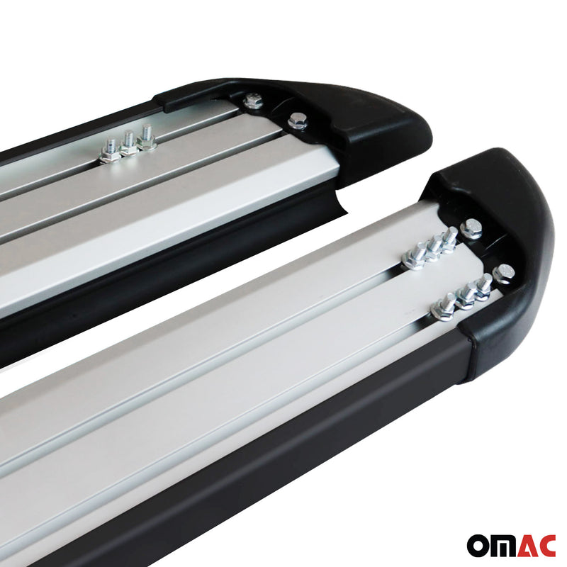 Marchepieds Latéraux pédale pour Ford Kuga 2019-2025 2Pcs Aluminium Noir