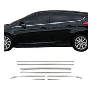 Garniture de Fenêtre pour Ford Focus Break 2010-2020 Acier Inox 8Pcs