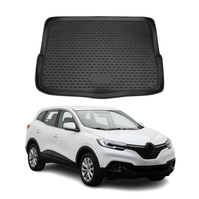 OMAC Tapis de coffre pour Renault Kadjar 2015-2022 Noir en Caoutchouc