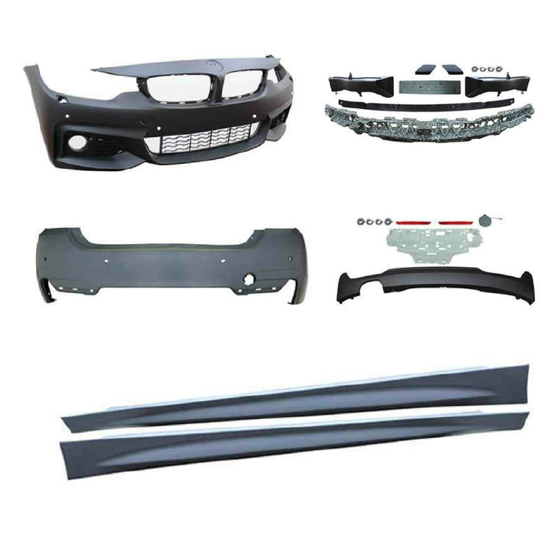 Kit Pare-chocs sport look avec lave-phares SRA et PDC pour BMW F36 2014-2021