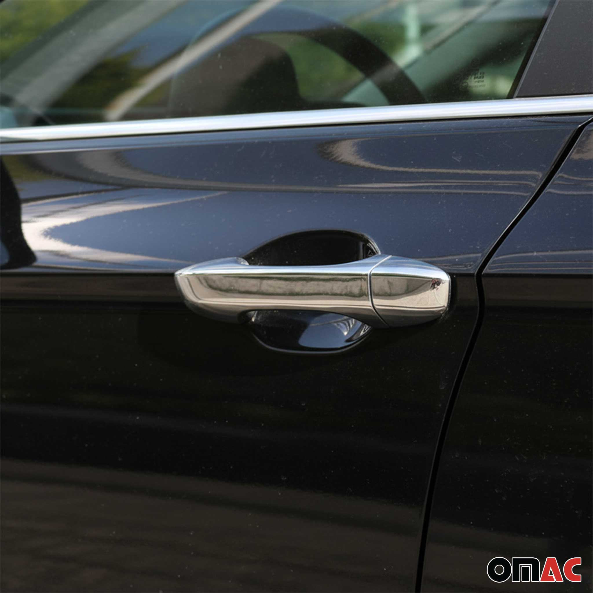 Couverture de poignée de porte pour VW Touareg 2010-2018 en Acier chromé