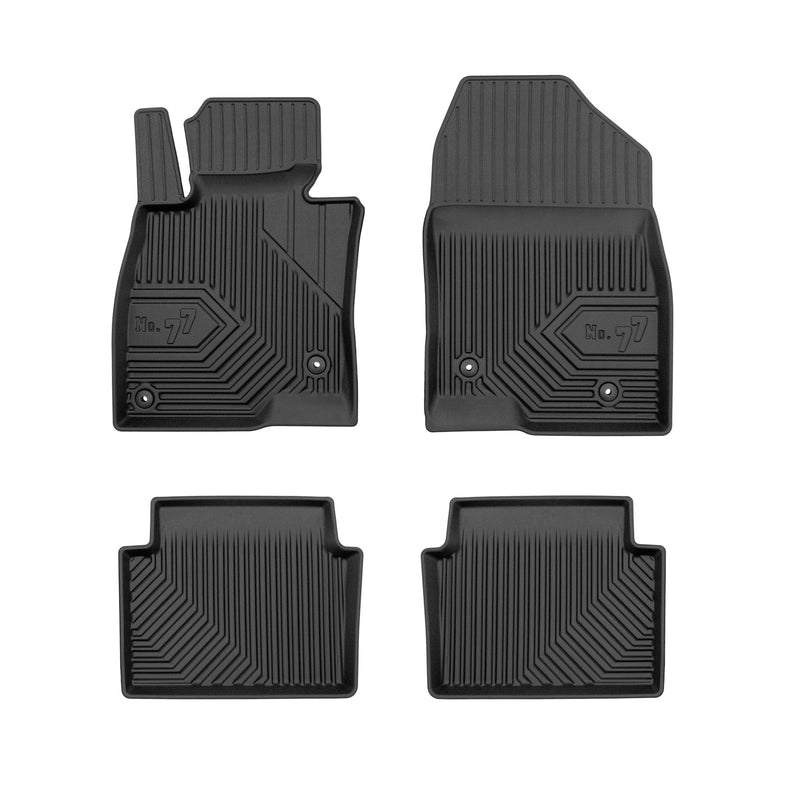 Tapis de Sol de Voiture pour Mazda 3 III 2013-2018 TPE Antidérapant Noir 4Pcs