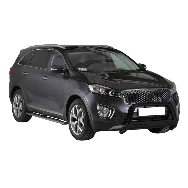 Pare-buffle Avant pour Kia Sorento 2014-2017 63 mm en Acier Noir