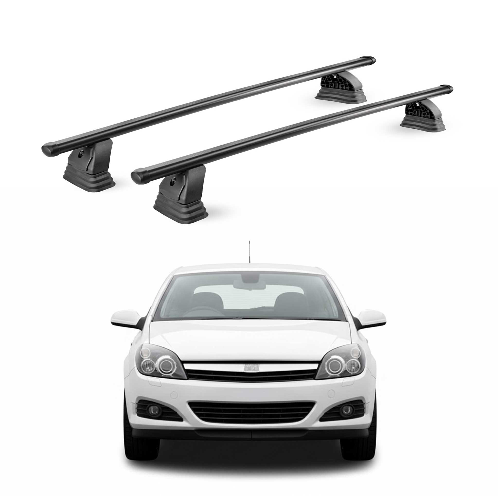 Barres de toit transversales acier pour Opel Astra H HB Break Berline 2004-2009