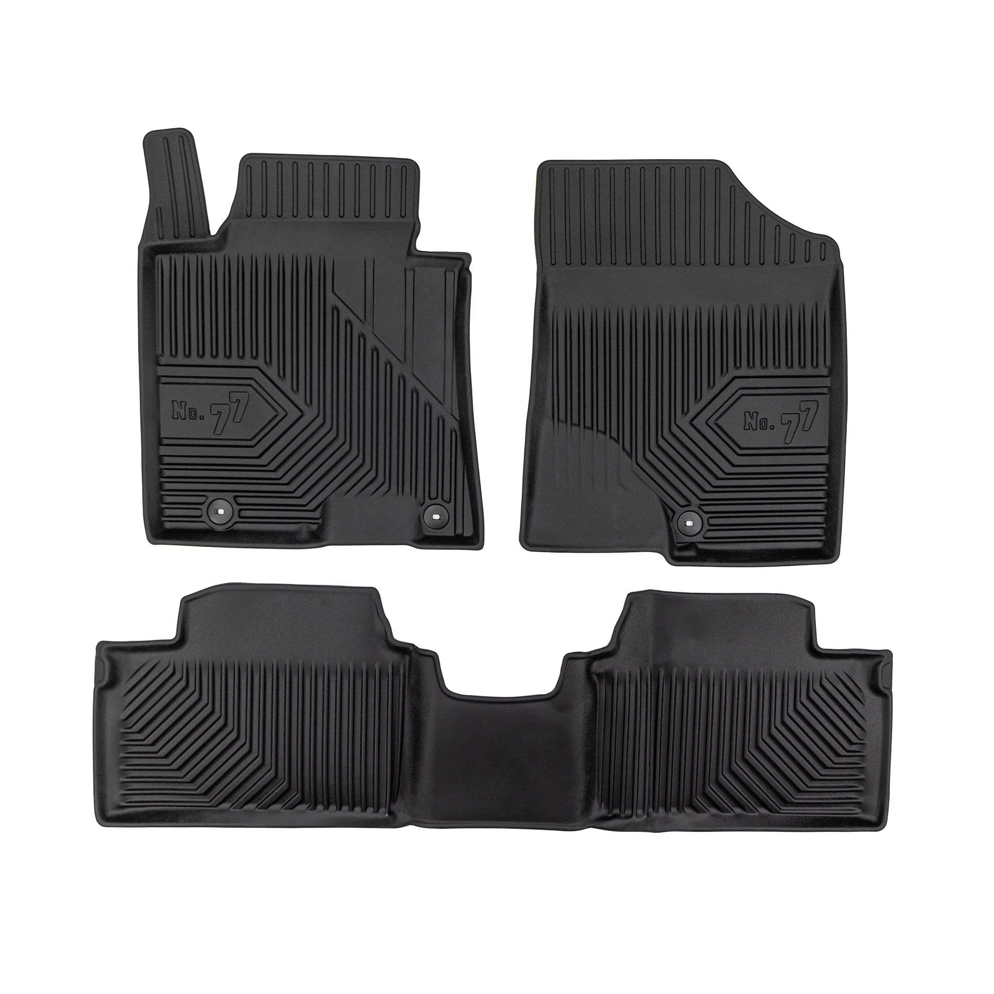 Tapis de Sol de Voiture pour Kia Ceed II 2012-2018 TPE Antidérapant Noir 4Pcs