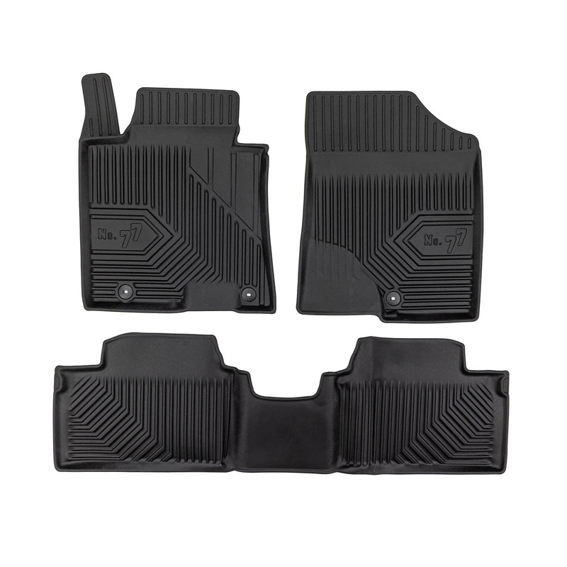 Tapis de Sol de Voiture pour Kia Ceed II 2012-2018 TPE Antidérapant Noir 4Pcs