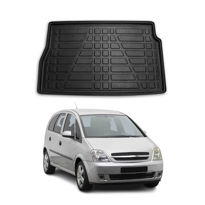 Tapis de Coffre pour Opel Meriva A 2002-2010 en TPE Noir