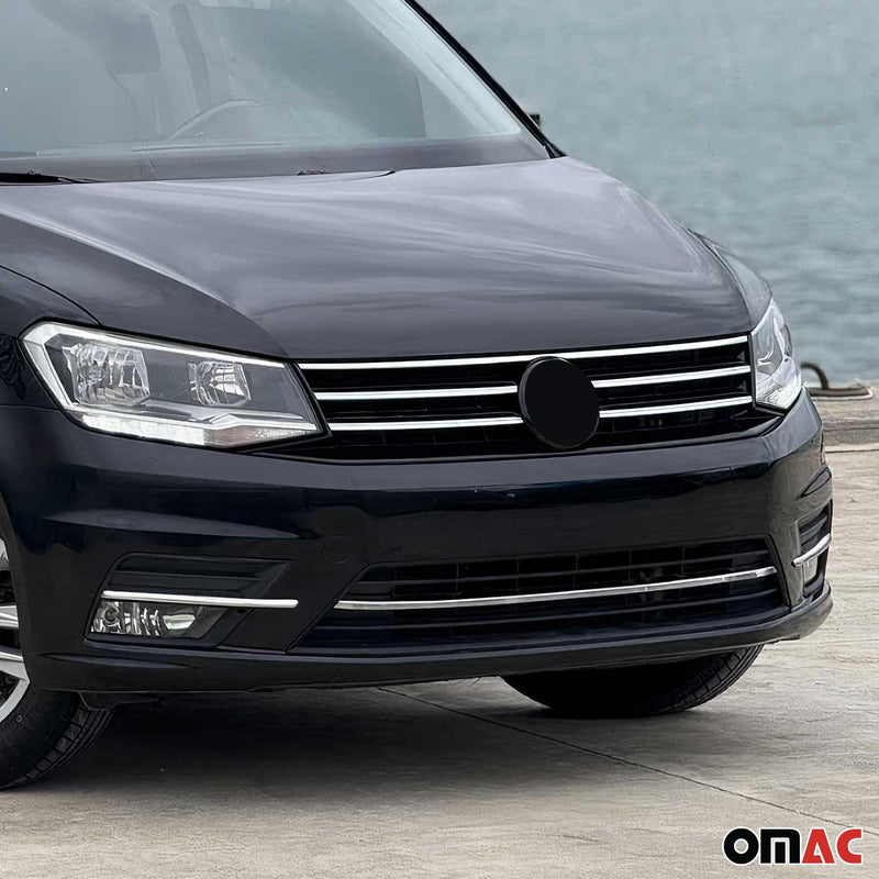 Moulure de Grille de Calandre pour VW Caddy 2015-2021 Chromé 3Pcs