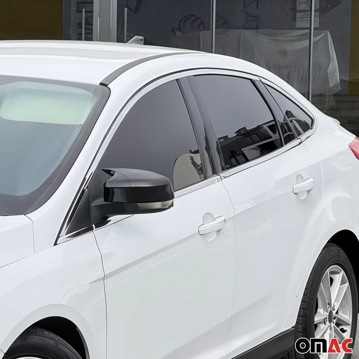 Garniture de Fenêtre pour Ford Focus Berline 2011-2018 Acier Inox 12Pcs