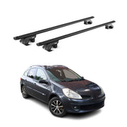 Barres de toit transversales pour Renault Clio III IV Break 2008-20 Noir ABE