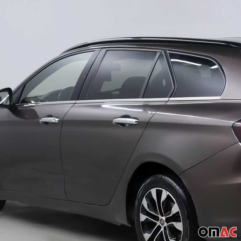 Baguettes pour contour Latérales pour Fiat Tipo Kombi 2016-2025 Chromé inox