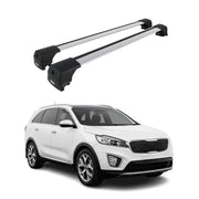 Barres De Toit Transversales pour Kia Sorento UM 2014-2020 Alu Gris ABE
