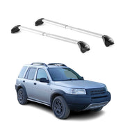 Barres de toit pour Land Rover Freelander I 1998-2006 5P Gris Argenté 2x ABE