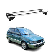 Barres de toit Transversales pour Mitsubishi Space Runner 1992-1999 Alu Argent