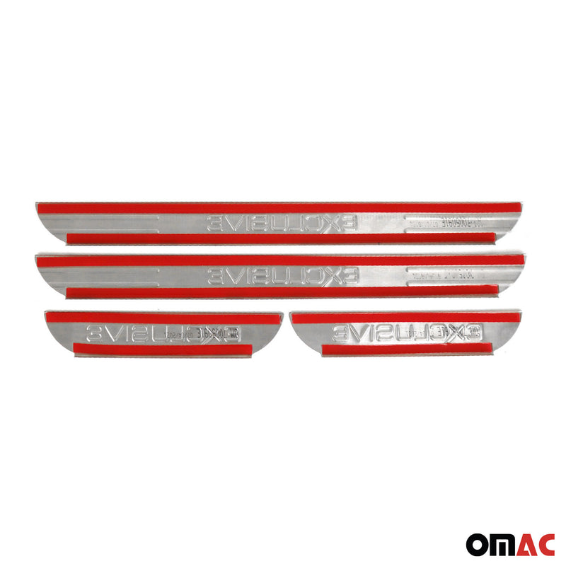Couverture de Seuil de porte pour Toyota RAV4 2006-2012 inox chromé Exclusive 4x