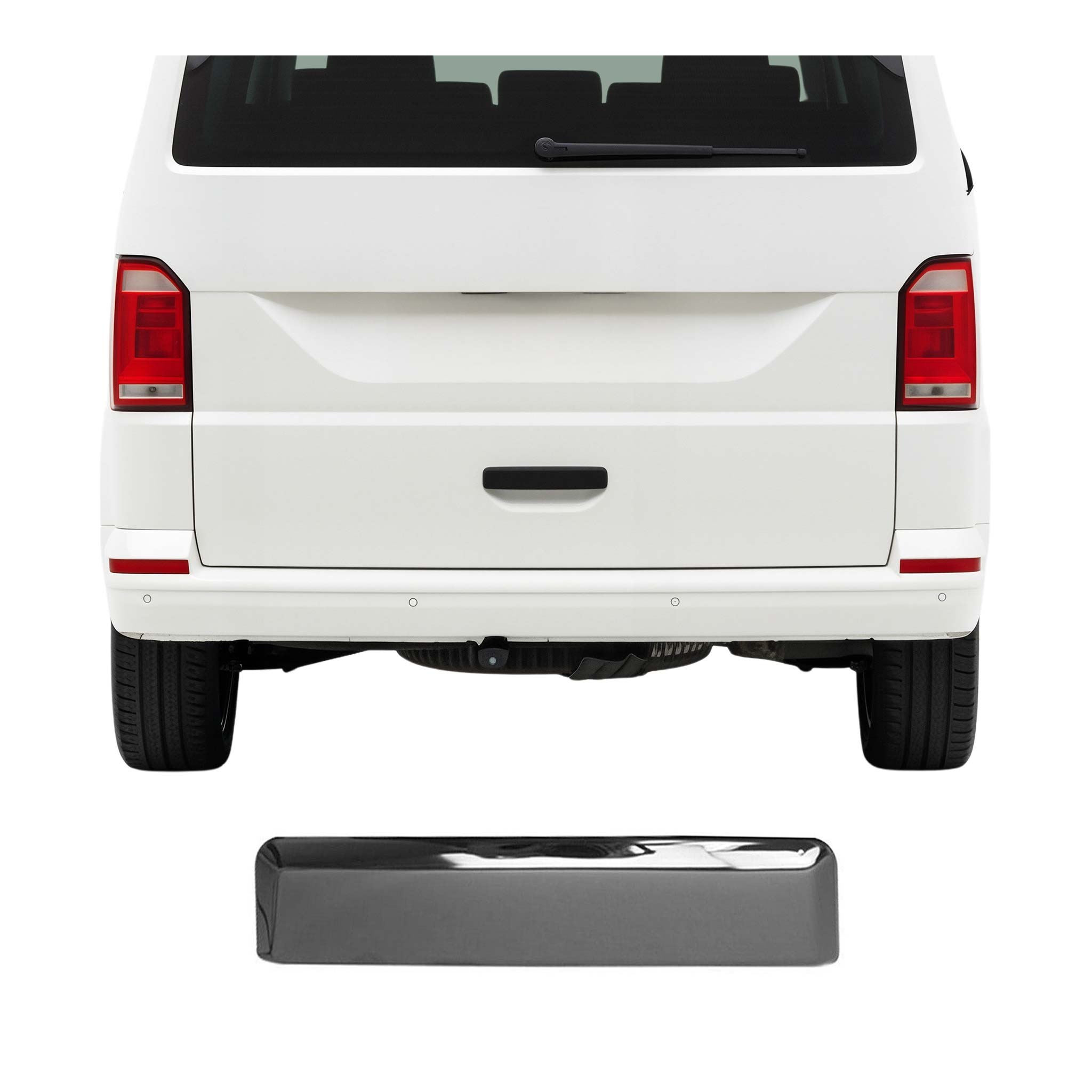 Couverture de poignée de porte Hayon pour VW Transporter T6 Noir en Acier