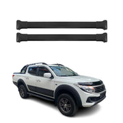OMAC Barres de toit en aluminium pour Fiat Fullback 2016-2019 Noir 2Pcs