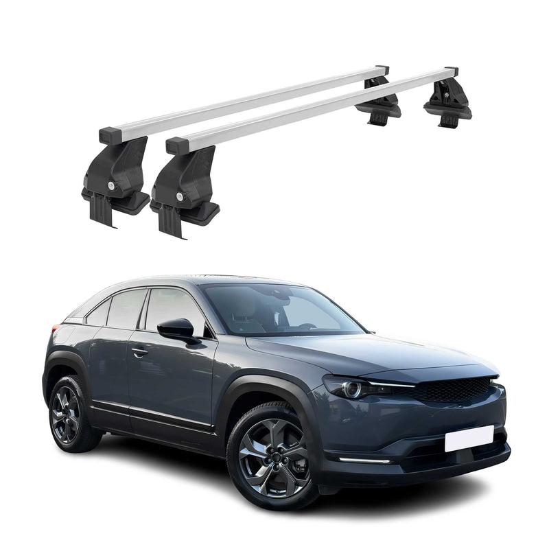Barres de toit transversales pour Mazda CX-30 2019-2024 Gris