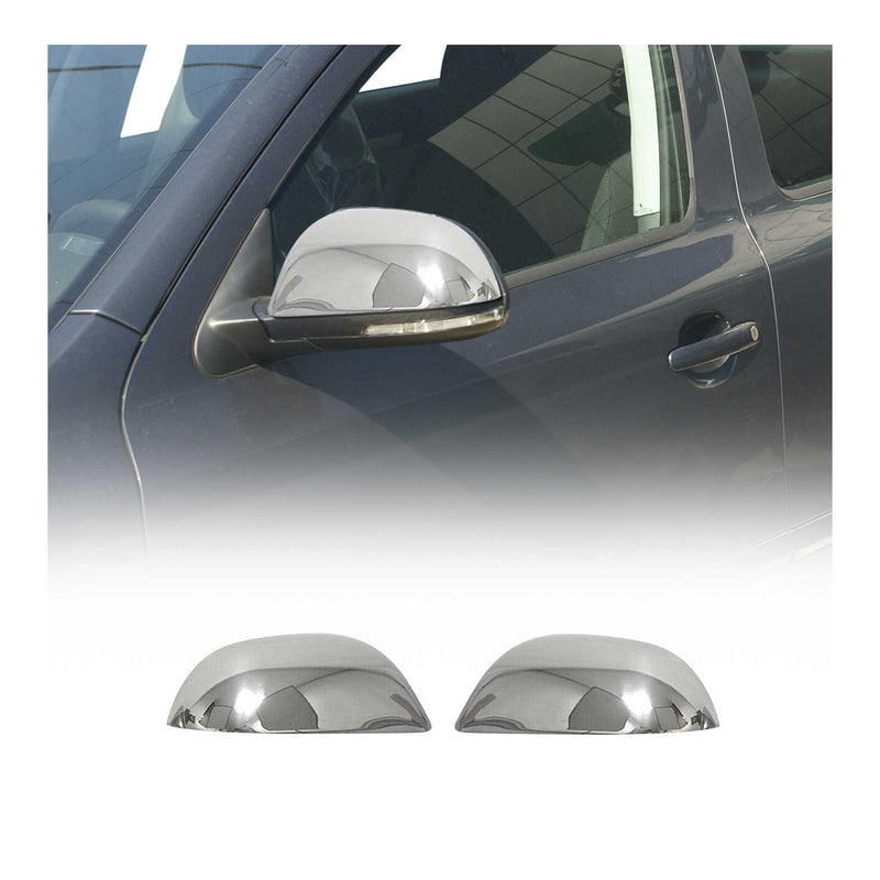 Coques de Rétroviseurs pour Skoda Superb II 2008-2015 en Acier Chromé Argent